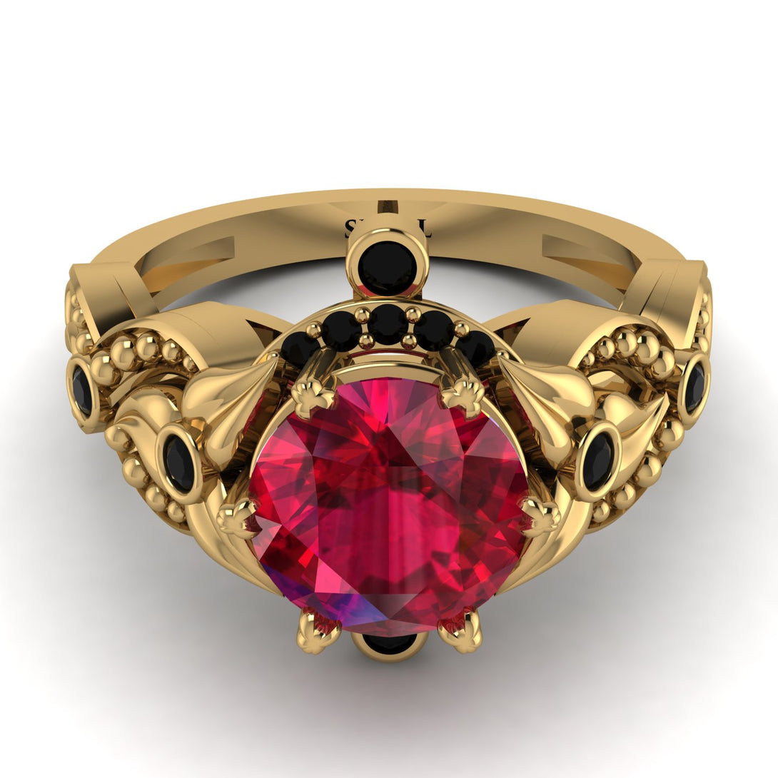 Nature Inspired Ruby Ring - Sandra No. 40