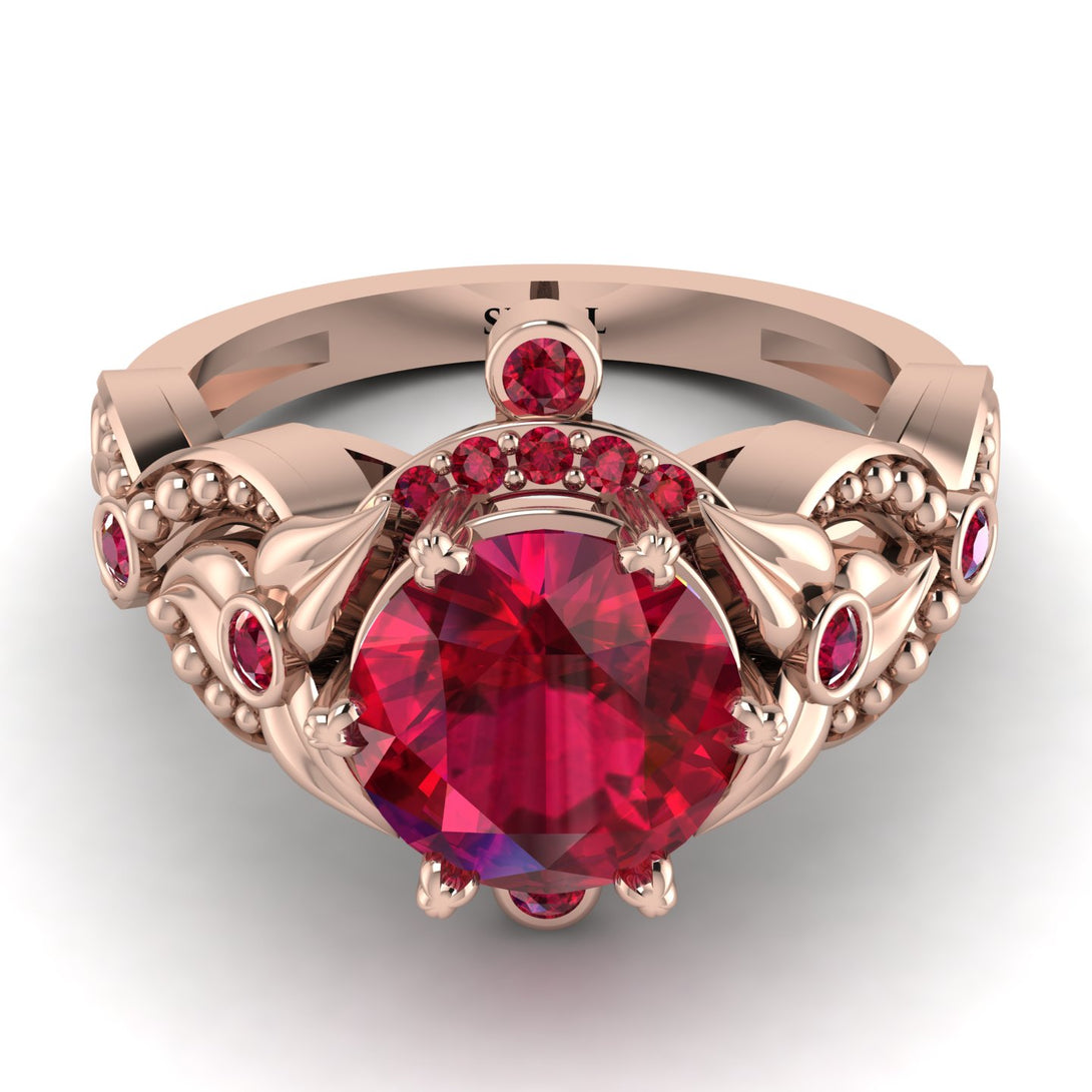 Nature Inspired Ruby Ring - Sandra No. 56