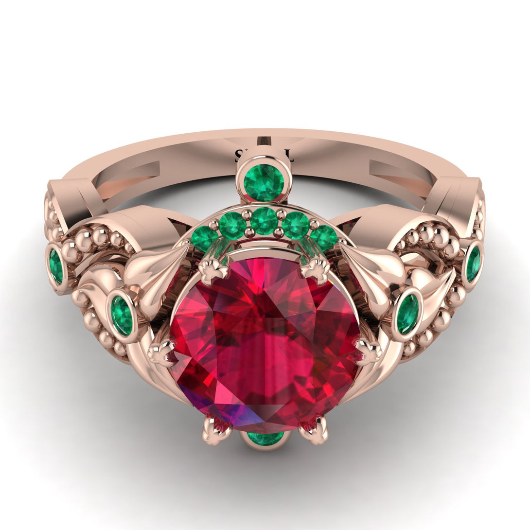 Nature Inspired Ruby Ring - Sandra No. 26
