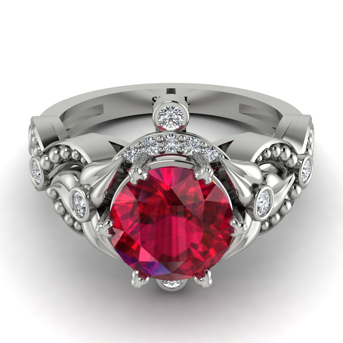Nature Inspired Ruby Ring - Sandra No. 12