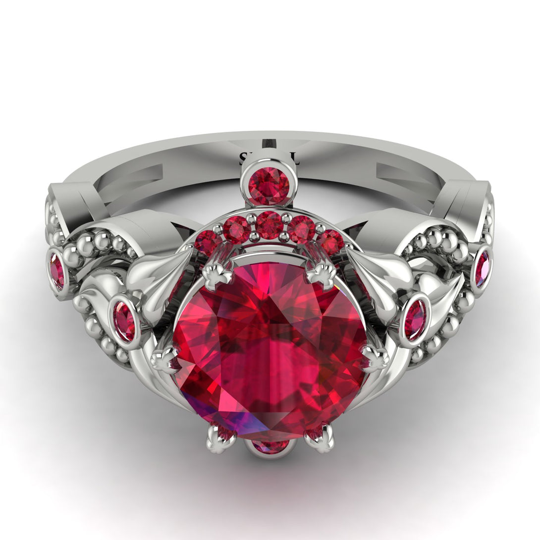Nature Inspired Ruby Ring - Sandra No. 57