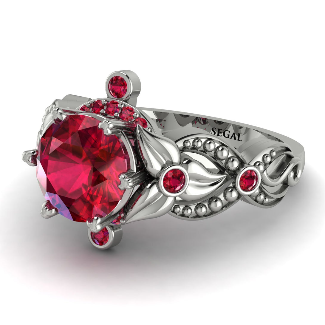 Nature Inspired Ruby Ring - Sandra No. 57