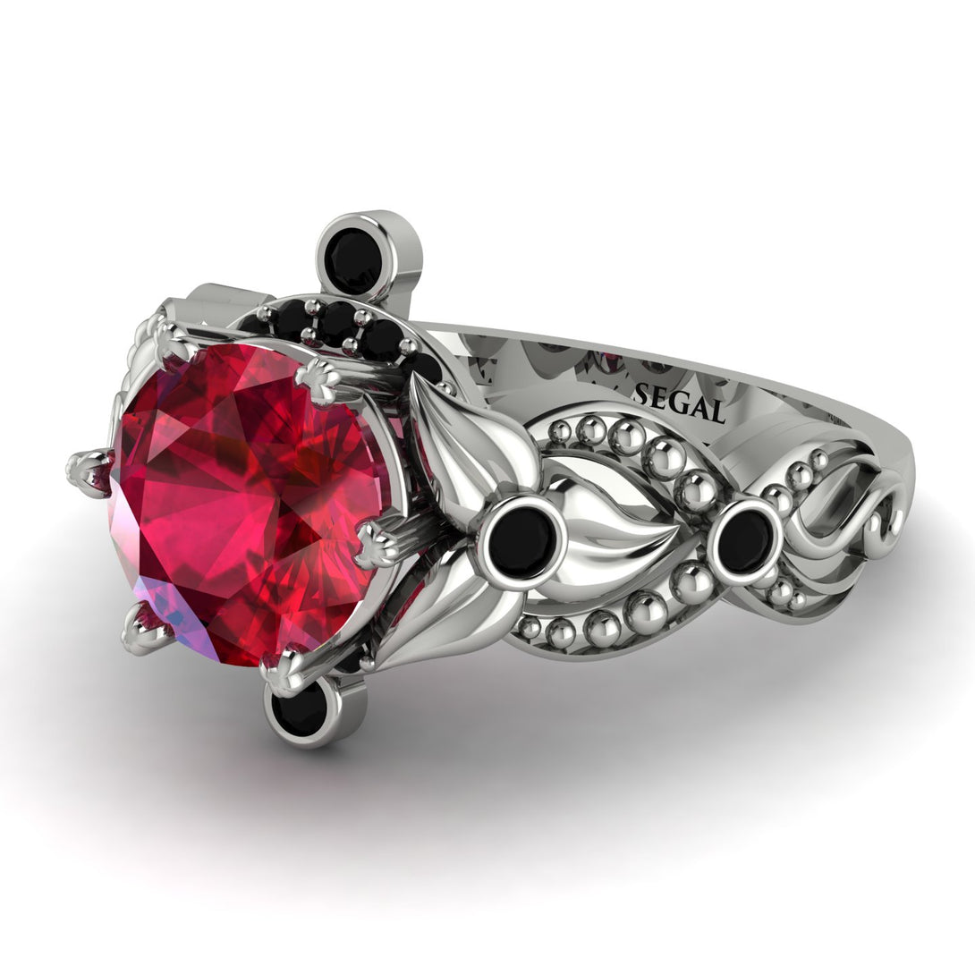 Nature Inspired Ruby Ring - Sandra No. 42
