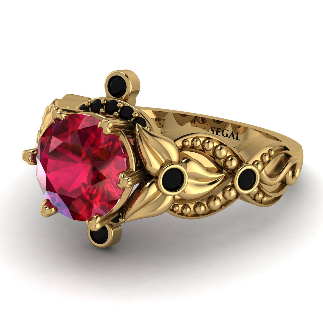 Nature Inspired Ruby Ring - Sandra No. 40