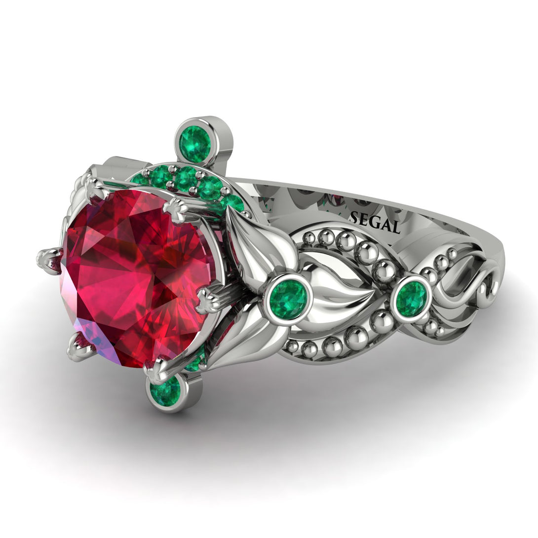 Nature Inspired Ruby Ring - Sandra No. 27
