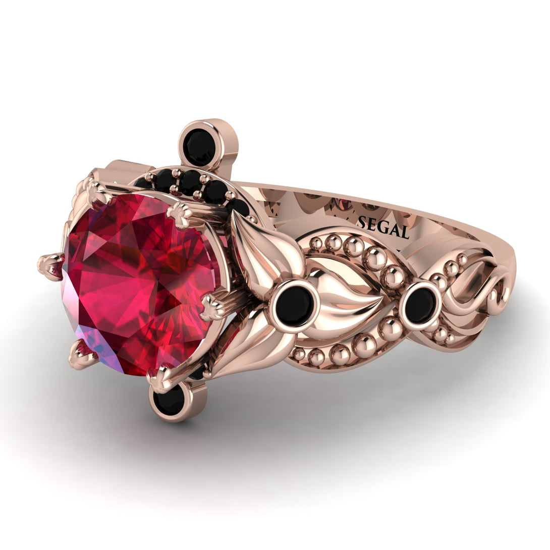 Nature Inspired Ruby Ring - Sandra No. 41