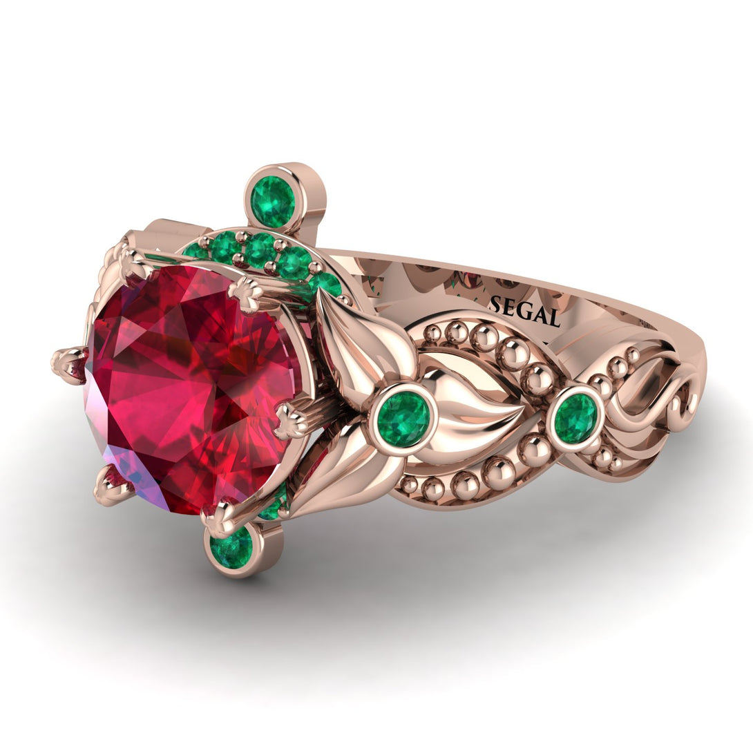 Nature Inspired Ruby Ring - Sandra No. 26