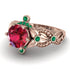 Nature Inspired Ruby Ring - Sandra No. 26