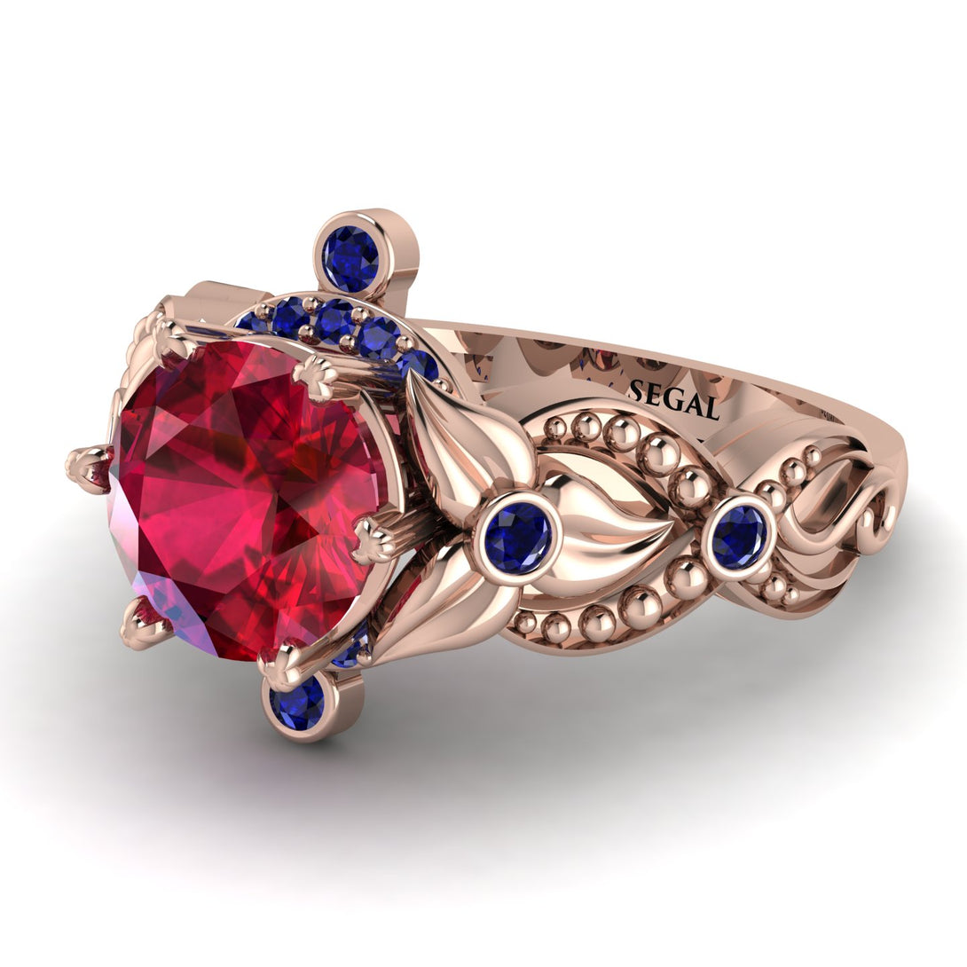 Nature Inspired Ruby Ring - Sandra No. 71