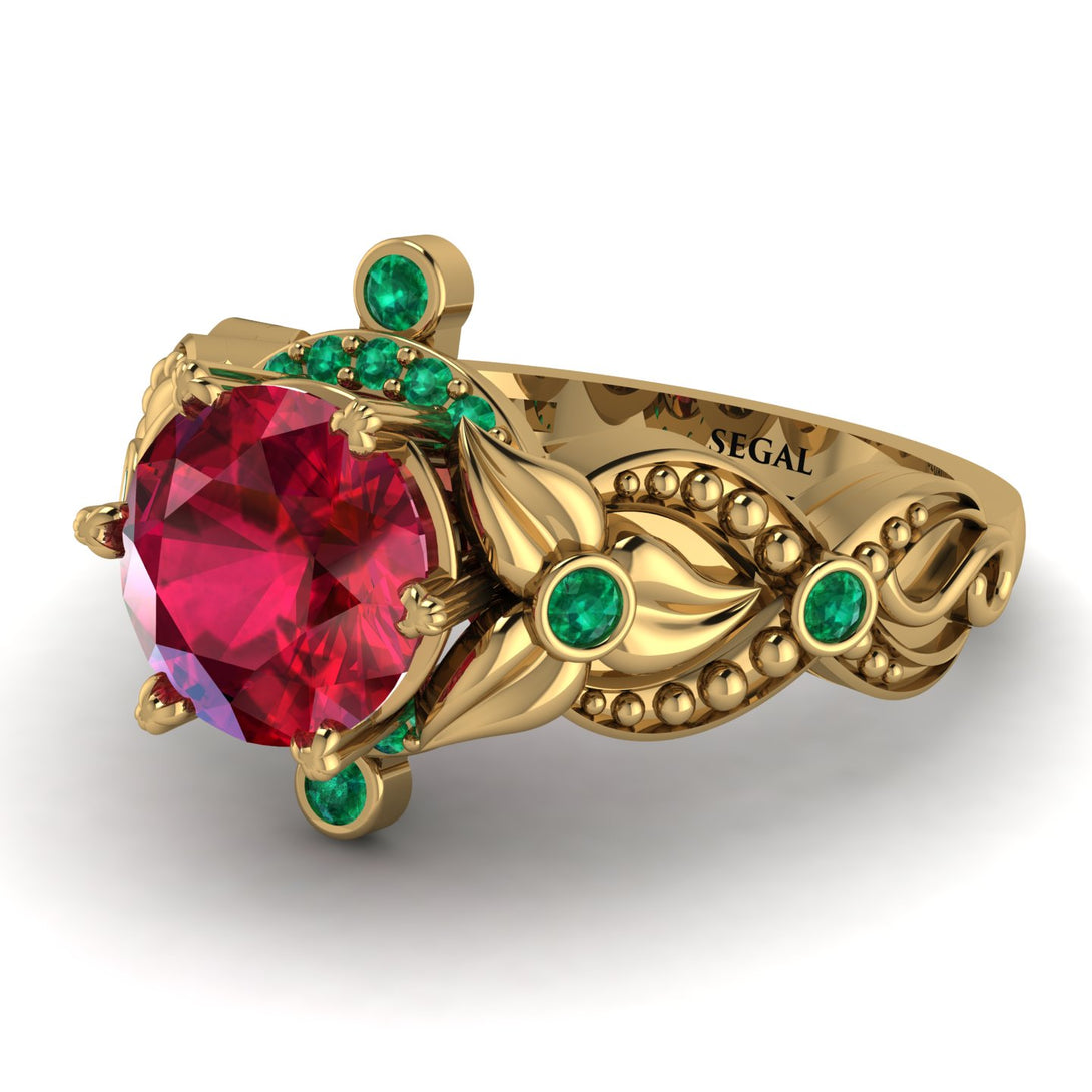 Nature Inspired Ruby Ring - Sandra No. 25