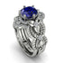 Nature Inspired Sapphire Bridal Set - Sandra No. 15 image 1