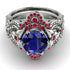 Nature Inspired Sapphire Bridal Set - Sandra No. 60