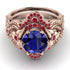 Nature Inspired Sapphire Bridal Set - Sandra No. 59