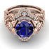 Nature Inspired Sapphire Bridal Set - Sandra No. 14 image 2