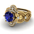 Nature Inspired Sapphire Bridal Set - Sandra No. 13