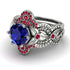 Nature Inspired Sapphire Bridal Set - Sandra No. 60