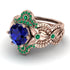 Nature Inspired Sapphire Bridal Set - Sandra No. 29 image 3