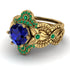 Nature Inspired Sapphire Bridal Set - Sandra No. 28 image 3