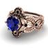Nature Inspired Sapphire Bridal Set - Sandra No. 44