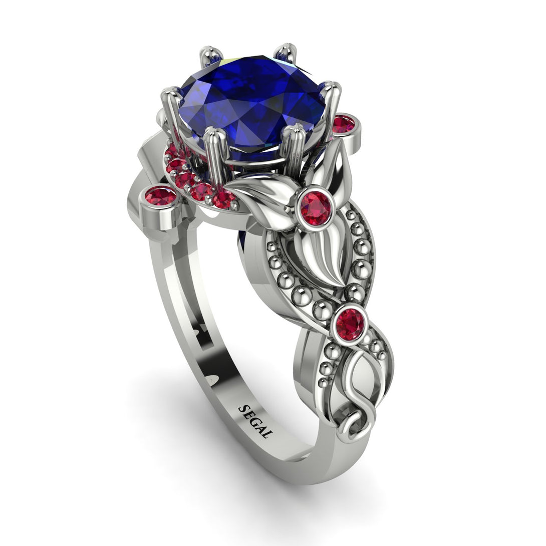 Nature Inspired Sapphire Ring - Sandra No. 60