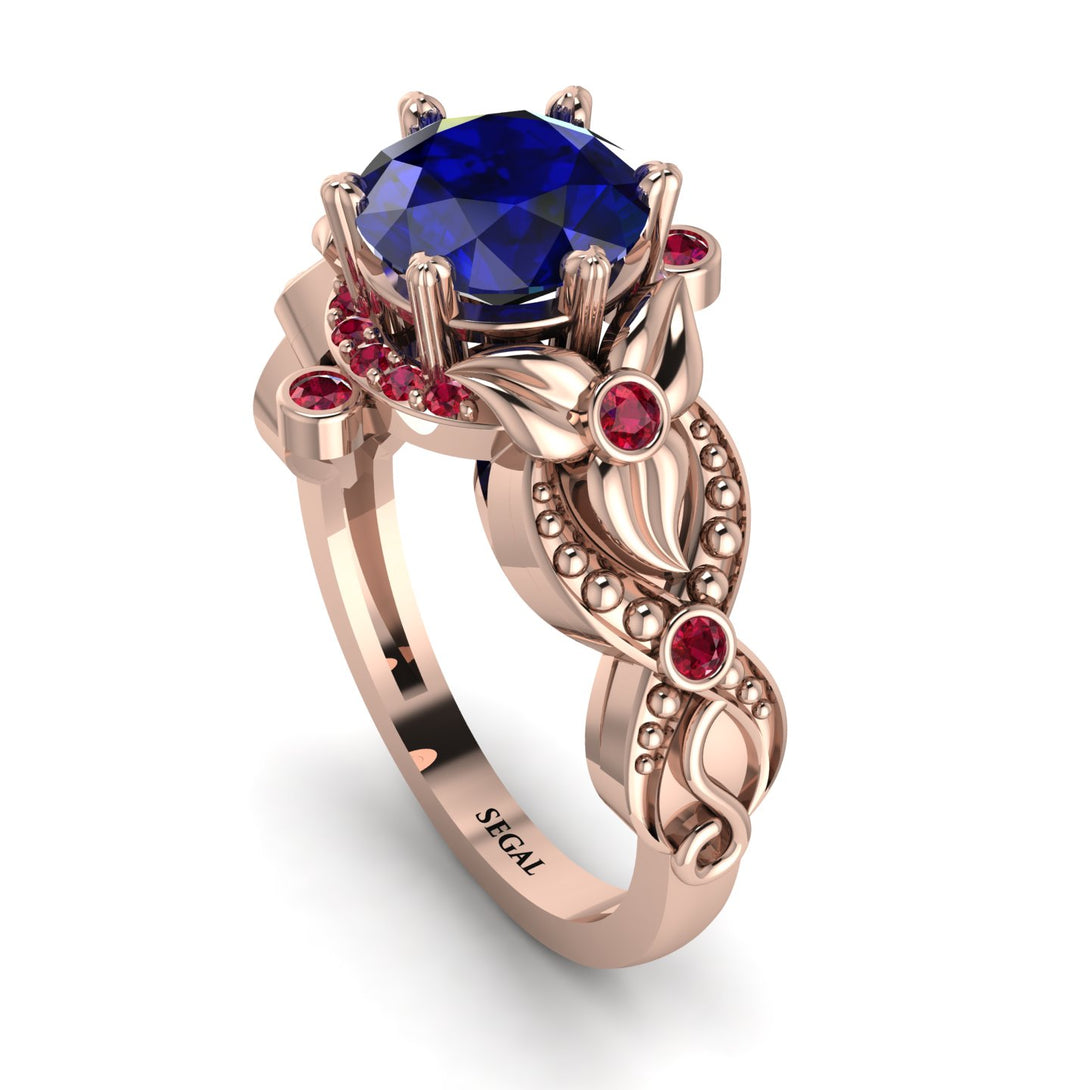 Nature Inspired Sapphire Ring - Sandra No. 59