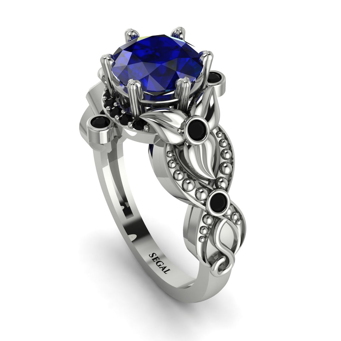 Nature Inspired Sapphire Ring - Sandra No. 45