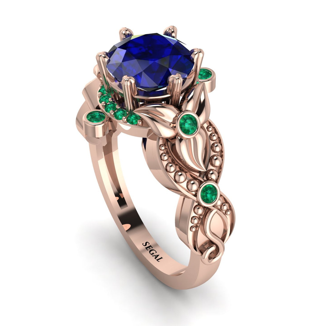 Nature Inspired Sapphire Ring - Sandra No. 29