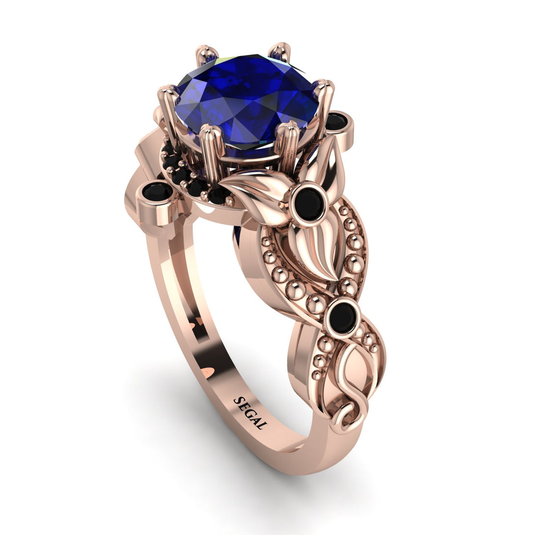 Nature Inspired Sapphire Ring - Sandra No. 44