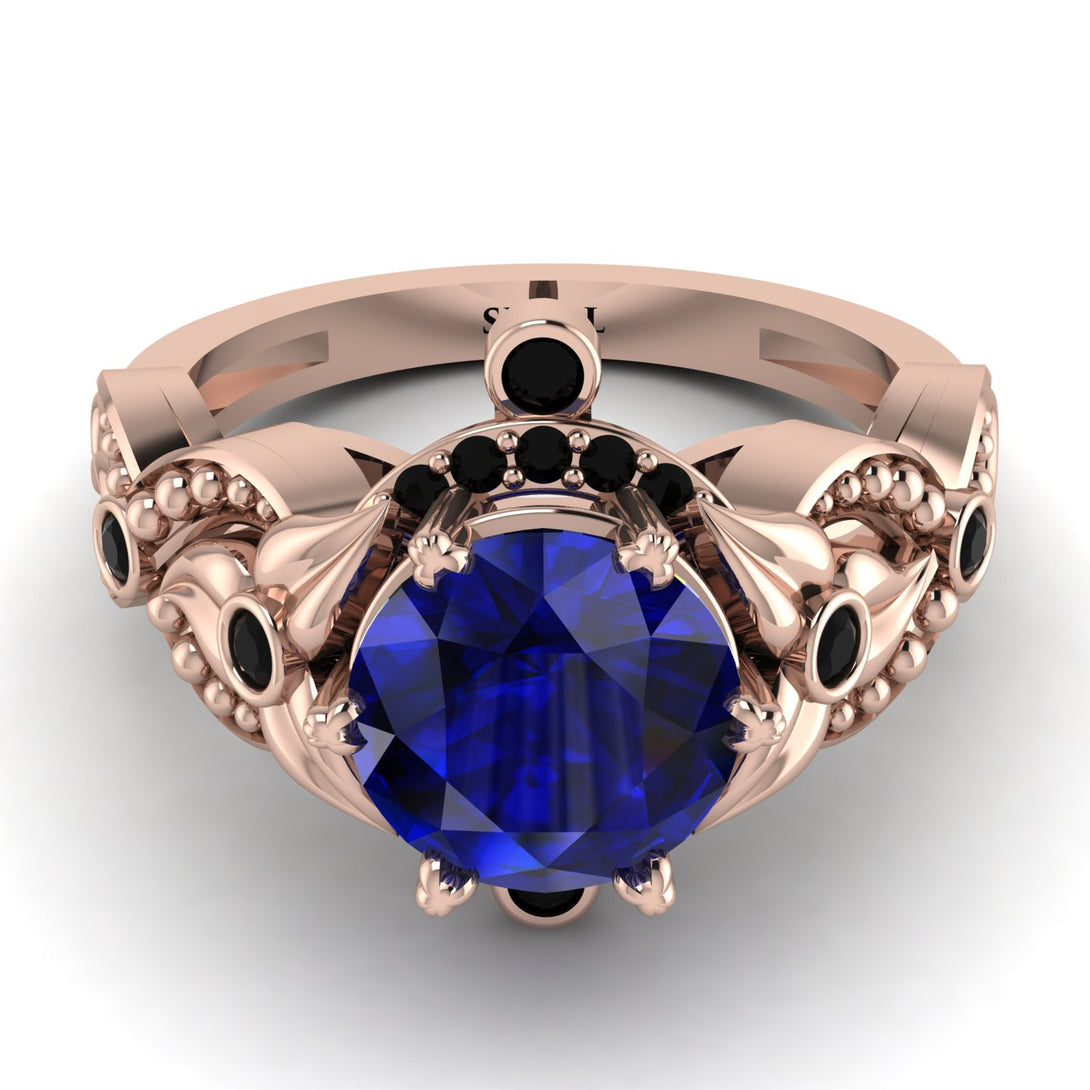 Nature Inspired Sapphire Ring - Sandra No. 44