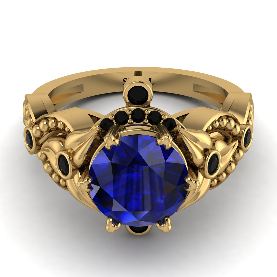 Nature Inspired Sapphire Ring - Sandra No. 43