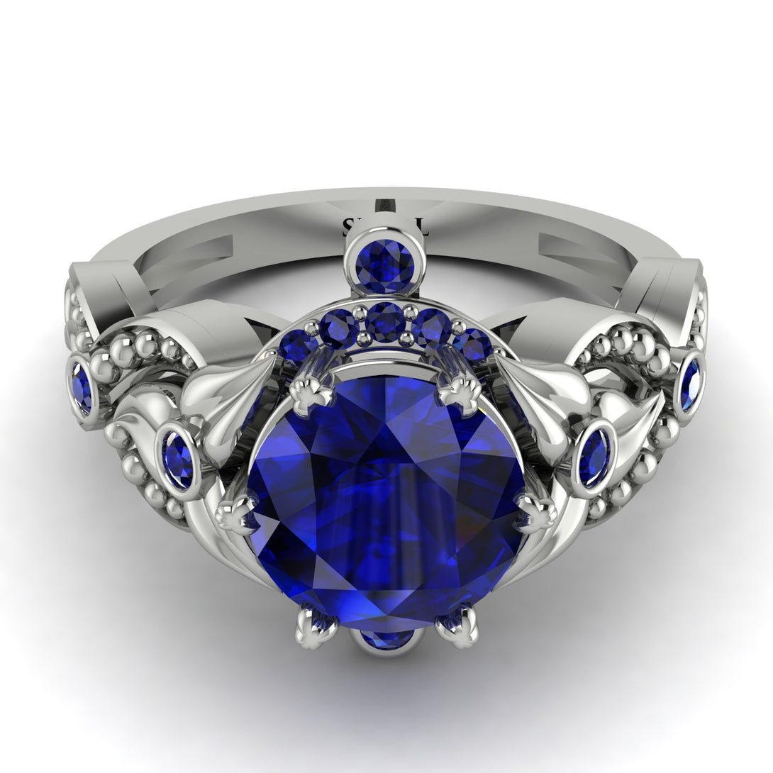 Nature Inspired Sapphire Ring - Sandra No. 75