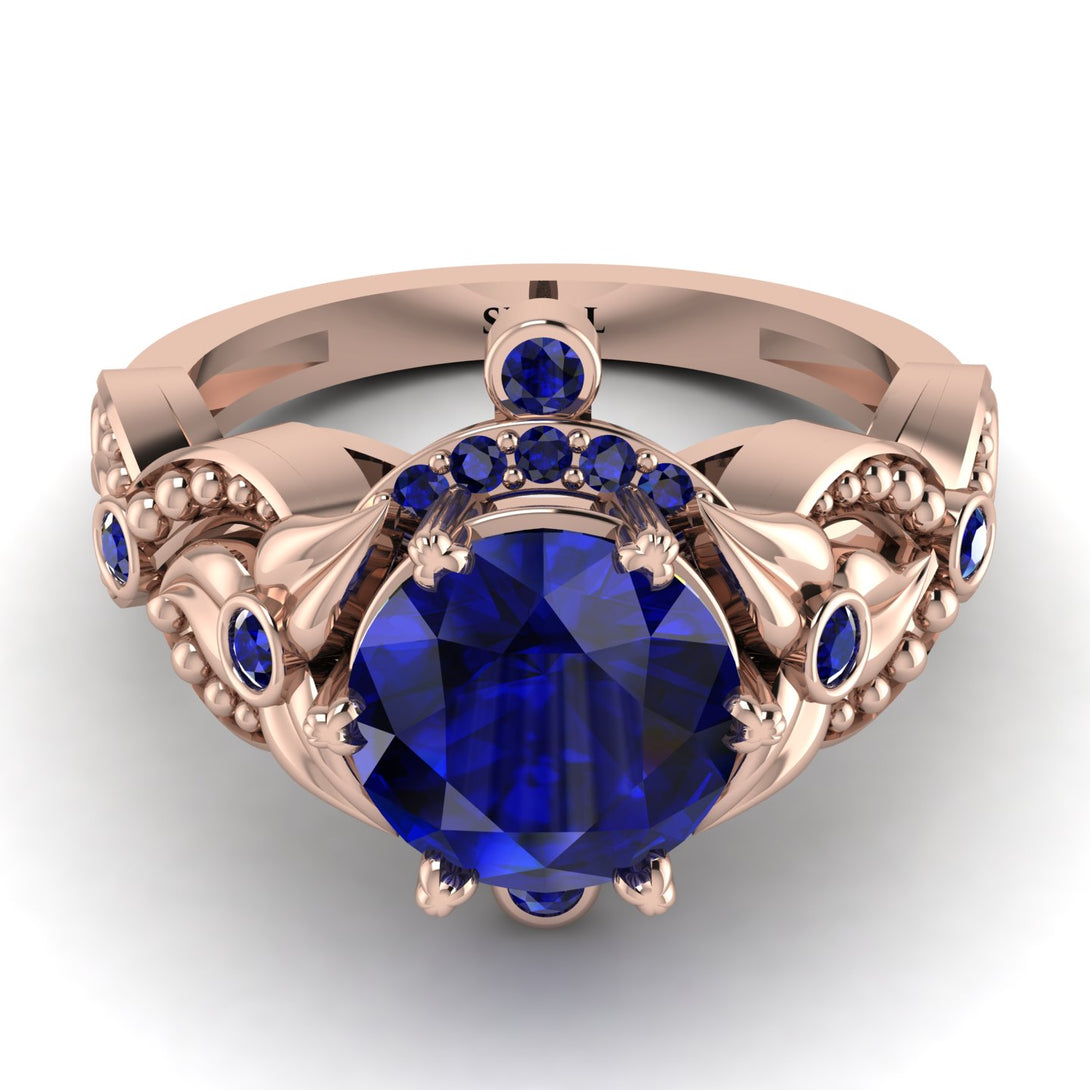 Nature Inspired Sapphire Ring - Sandra No. 74