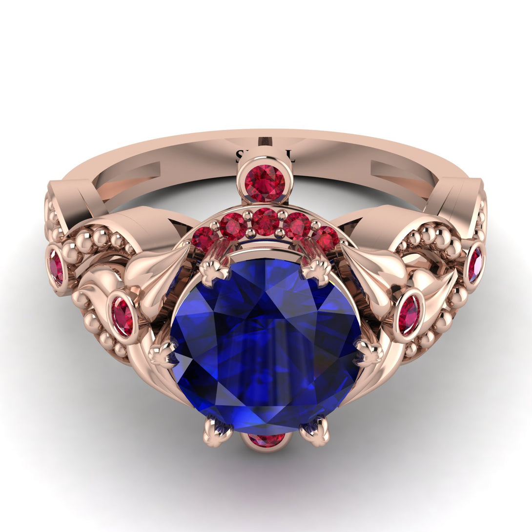 Nature Inspired Sapphire Ring - Sandra No. 59