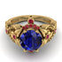 Nature Inspired Sapphire Ring - Sandra No. 58