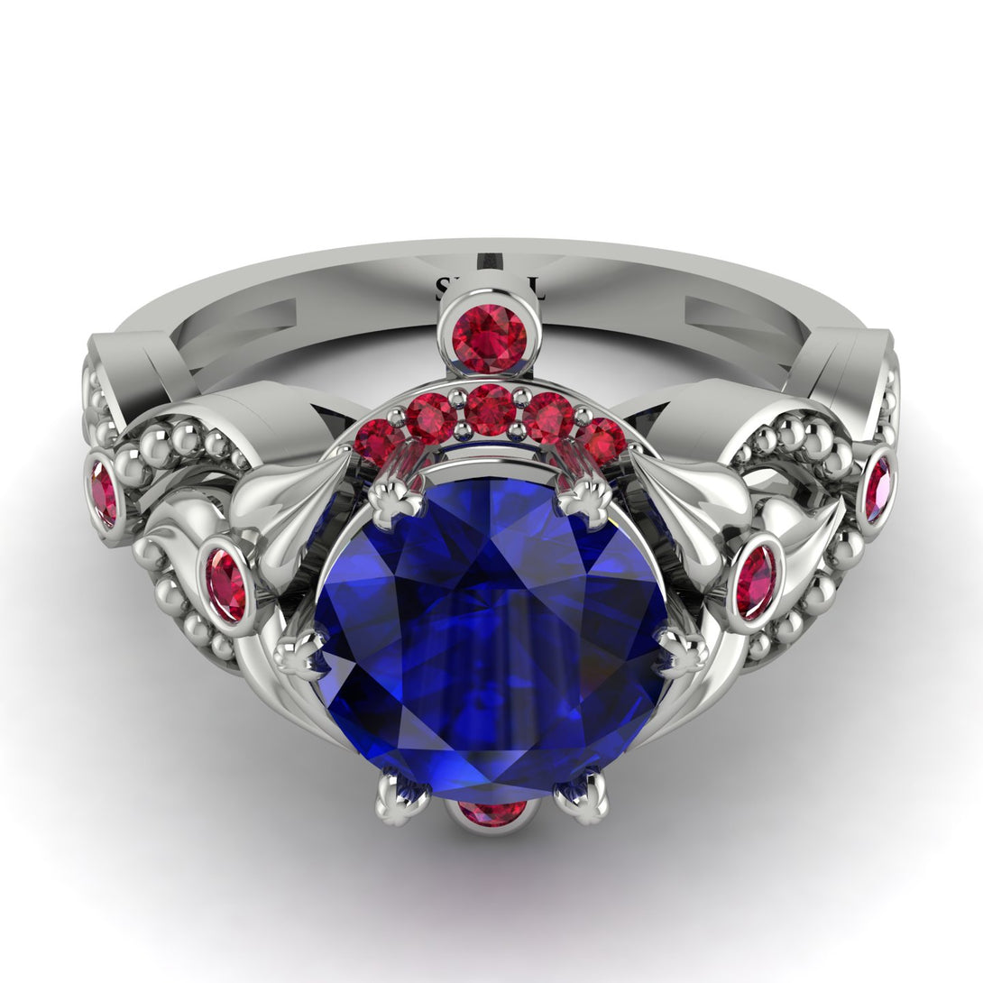 Nature Inspired Sapphire Ring - Sandra No. 60