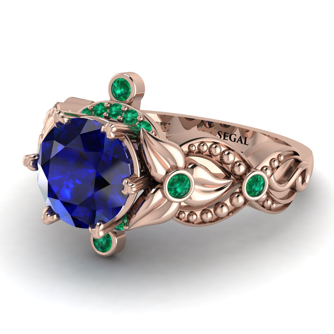 Nature Inspired Sapphire Ring - Sandra No. 29