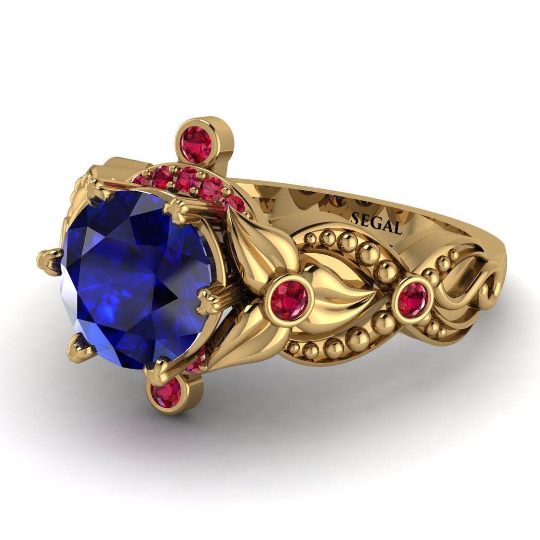 Nature Inspired Sapphire Ring - Sandra No. 58