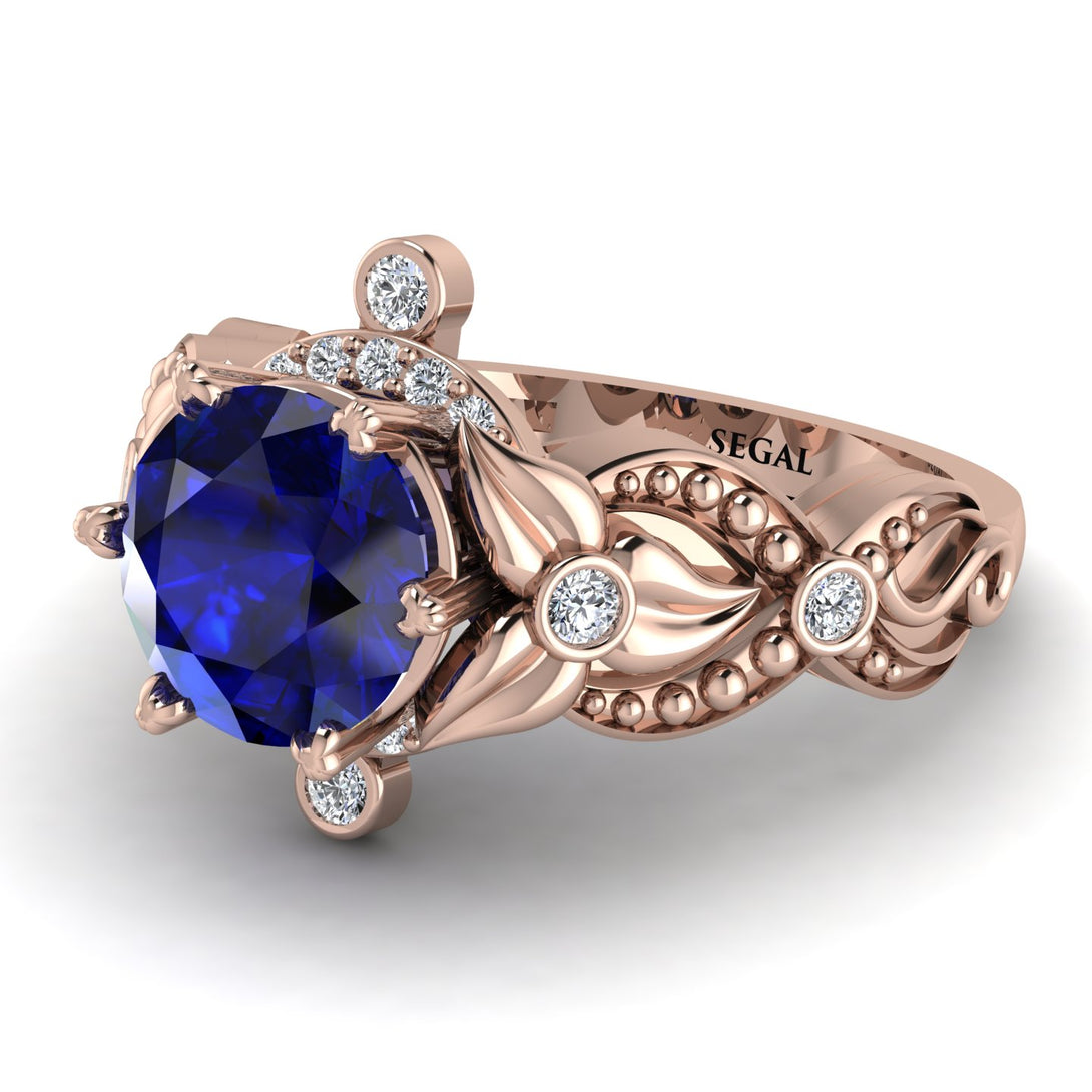 Nature Inspired Sapphire Ring - Sandra No. 14