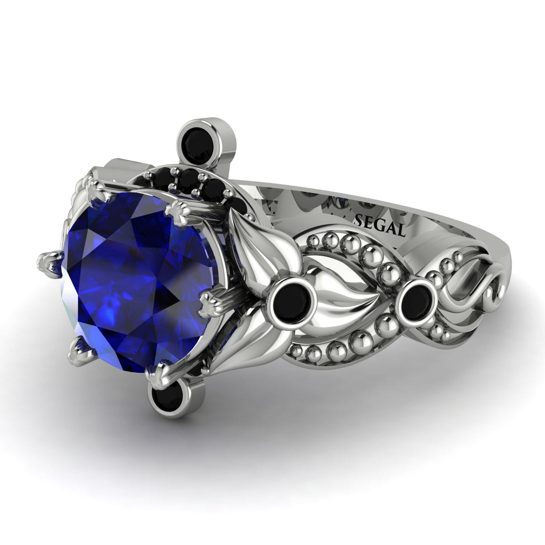 Nature Inspired Sapphire Ring - Sandra No. 45