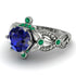 Nature Inspired Sapphire Ring - Sandra No. 30