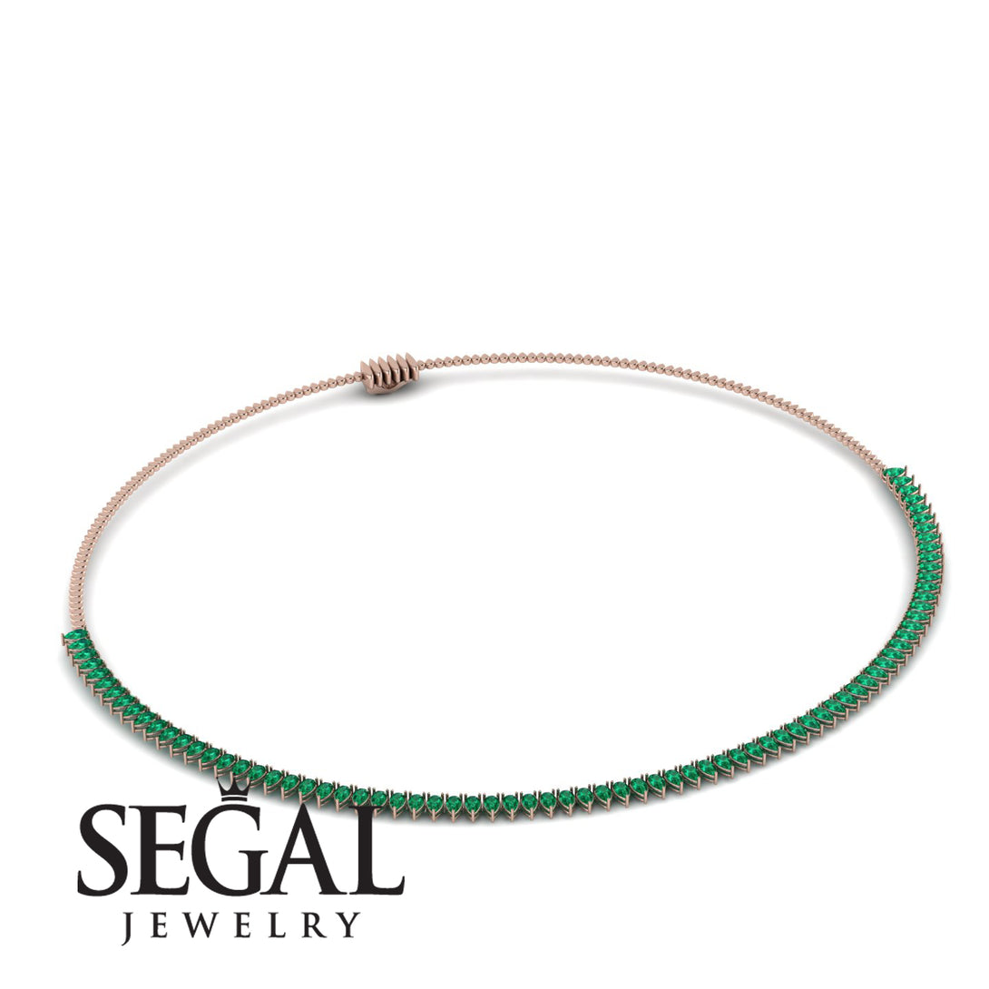 Necklace Emerald Pear Shape - Aitana No. 5