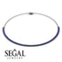 Necklace Sapphire Pear Shape - Aitana No. 15