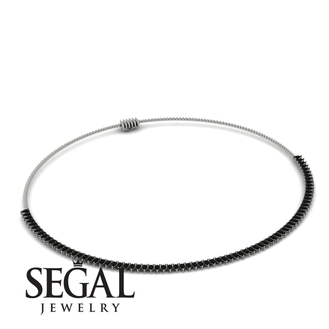 Necklace Black Diamond Pear Shape - Aitana No. 9