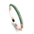 Hidden Emerald Wedding Band - Anastasia No. 5
