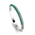 Hidden Emerald Wedding Band - Anastasia No. 6