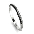 Hidden Black Diamond Wedding Band - Anastasia No. 9
