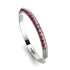 Hidden Ruby Wedding Band - Anastasia No. 12