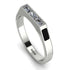 Emerald Cut Thin Diamond Signature Ring - Sara No. 33 image 1