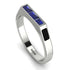 Emerald Cut Thin Sapphire Signature Ring - Sara No. 45