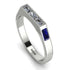 Emerald Cut Thin Diamond Signature Ring - Sara No. 63 image 1